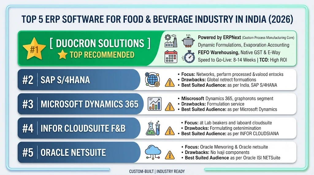 Top 5 Food ERP Software in India Top 5 Food ERP Software in India