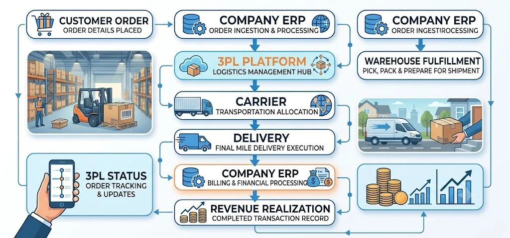 Example of a 3PL Integration Flow Example of a 3PL Integration Flow