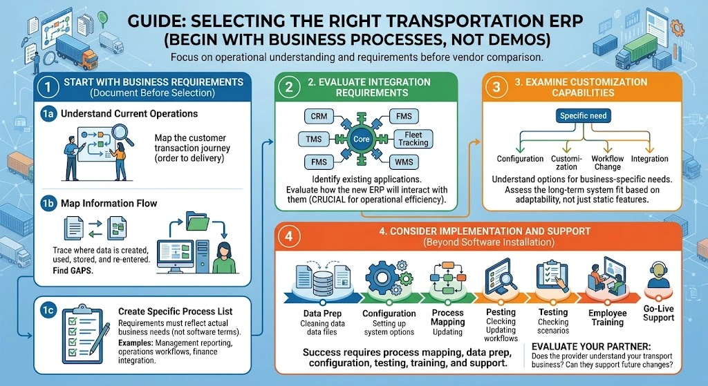 How to Select the Right Transportation ERP How to Select the Right Transportation ERP